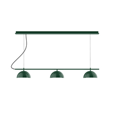 Montclair Light Works CHD431-42-C26 - 3-Light Linear Axis Chandelier (8" Axis pack)