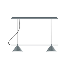 Montclair Light Works CHE421-40-C27 - 2-Light Linear Axis Chandelier (8" Axis pack)
