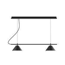 Montclair Light Works CHE421-41-C27 - 2-Light Linear Axis Chandelier (8" Axis pack)