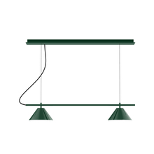 Montclair Light Works CHE421-42-C27 - 2-Light Linear Axis Chandelier (8" Axis pack)