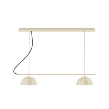 Montclair Light Works CHE431-16-C25 - 2-Light Linear Axis Chandelier (8" Axis pack)