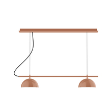Montclair Light Works CHE431-19-C25 - 2-Light Linear Axis Chandelier (8" Axis pack)