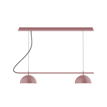 Montclair Light Works CHE431-20-C26 - 2-Light Linear Axis Chandelier (8" Axis pack)