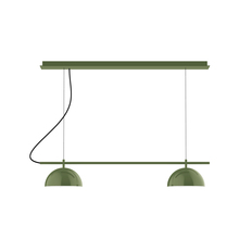 Montclair Light Works CHE431-22-C27 - 2-Light Linear Axis Chandelier (8" Axis pack)