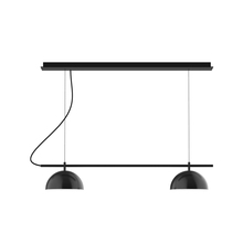 Montclair Light Works CHE431-41-C27 - 2-Light Linear Axis Chandelier (8" Axis pack)