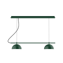 Montclair Light Works CHE431-42-C25 - 2-Light Linear Axis Chandelier (8" Axis pack)