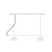 Montclair Light Works CHE431-44-C26 - 2-Light Linear Axis Chandelier (8" Axis pack)