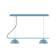 Montclair Light Works CHE431-54-C27 - 2-Light Linear Axis Chandelier (8" Axis pack)