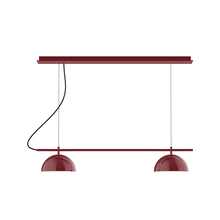 Montclair Light Works CHE431-55-C27 - 2-Light Linear Axis Chandelier (8" Axis pack)
