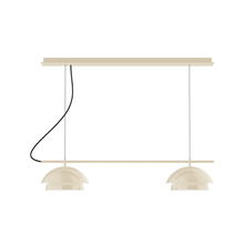 Montclair Light Works CHEX445-16-C27 - 2-Light Linear Axis Chandelier (12" Nest pack)