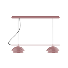 Montclair Light Works CHEX445-20-C27 - 2-Light Linear Axis Chandelier (12" Nest pack)