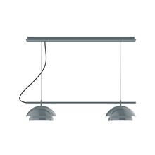 Montclair Light Works CHEX445-40-C25 - 2-Light Linear Axis Chandelier (12" Nest pack)