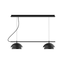 Montclair Light Works CHEX445-41-C25 - 2-Light Linear Axis Chandelier (12" Nest pack)