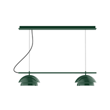 Montclair Light Works CHEX445-42-C26 - 2-Light Linear Axis Chandelier (12" Nest pack)