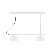 Montclair Light Works CHEX445-44-C27 - 2-Light Linear Axis Chandelier (12" Nest pack)