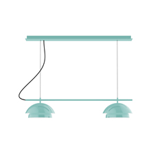 Montclair Light Works CHEX445-48-C27 - 2-Light Linear Axis Chandelier (12" Nest pack)