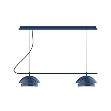 Montclair Light Works CHEX445-50-C27 - 2-Light Linear Axis Chandelier (12" Nest pack)