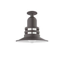 Montclair Light Works FMB148-57 - Atomic 12" Flush Mount Light in Bronze Matte