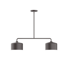 Montclair Light Works MSG419-57 - 2-Light Axis Linear Pendant, Bronze Matte