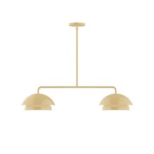 Montclair Light Works MSGX445-17 - 2-Light Axis Linear Pendant (10" Nest pack)
