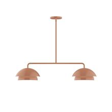 Montclair Light Works MSGX445-19 - 2-Light Axis Linear Pendant (10" Nest pack)