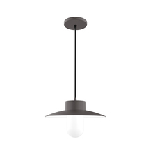 Montclair Light Works PEB042-57-G03 - Gambler 12 inch Pendant, clear glass jar, Bronze Matte