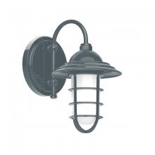 Montclair Light Works SCB052-40 - 8" Vaportite, wall light, Slate Gray