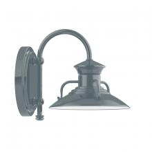 Montclair Light Works SCB140-40 - 8" Homestead shade, wall mount sconce, Slate Gray