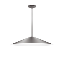 Montclair Light Works STG429-57 - 24" Vessel Stem Hung Pendant, Bronze Matte