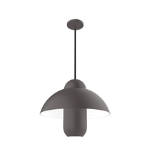 Montclair Light Works STG501-57-L10 - June Bug 18 inch LED Stem Hung Pendant, Bronze Matte
