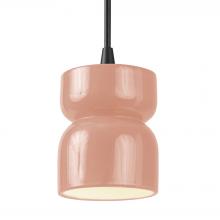 Justice Design Group CER-6500-BSH-MBLK-BKCD - Short Hourglass Pendant