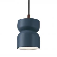 Justice Design Group CER-6500-MID-DBRZ-BKCD - Short Hourglass Pendant