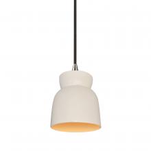 Justice Design Group CER-6515-MTGD-NCKL-BKCD - Large Hourglass Pendant