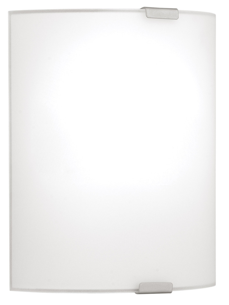1 LT Wall Light w/ Chrome Finish & Satin Glass Shade