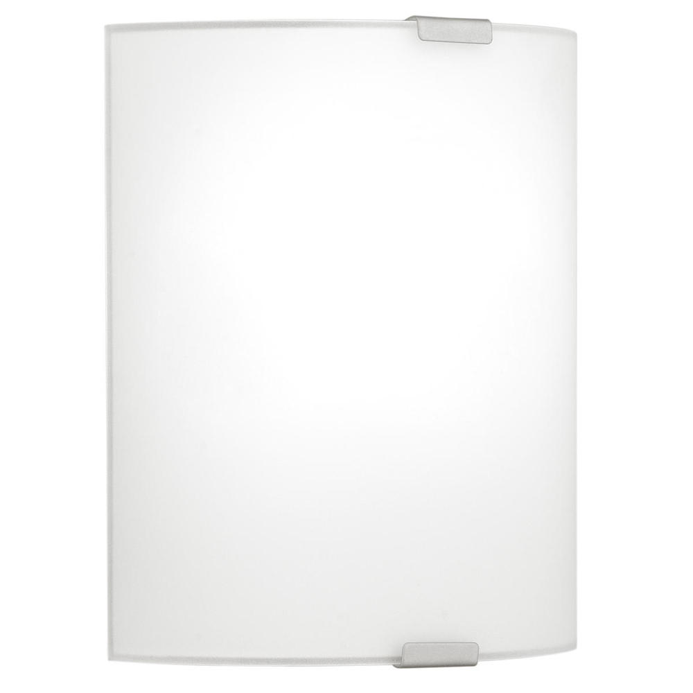 1 LT Wall Light w/ Chrome Finish & Satin Glass Shade