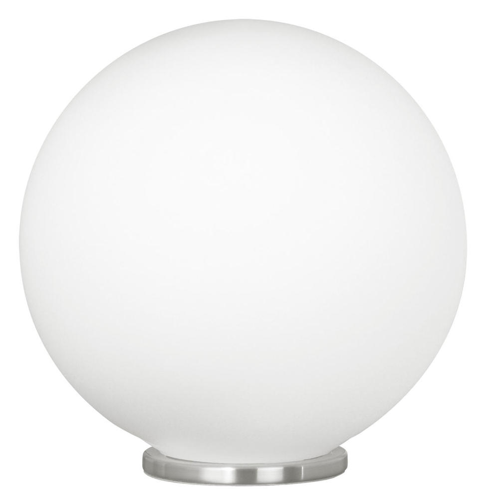 1 LT Table Lamp w/ a Siliver Finish & Opal Glass