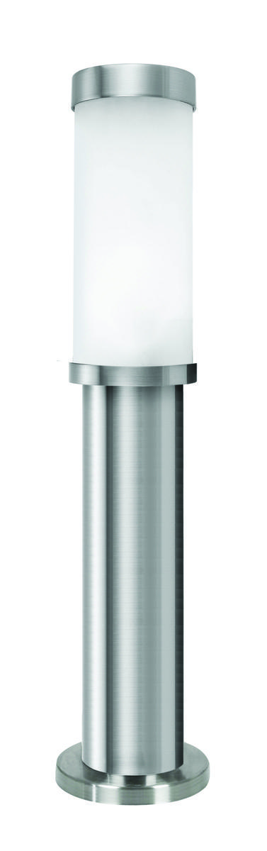 1 LT Outdoor Path Light w/ Matte Nickel Finish & Opal Frosted Glass