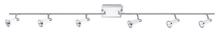 Eglo 200121A - 4 LT Track Light w/ Glossy White & Chrome Finish & Adjustable Lamp Heads