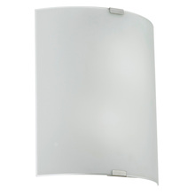 Eglo 90463A - 2 LT Wall Light w/ a Chrome Finish & Satin Glass Shade