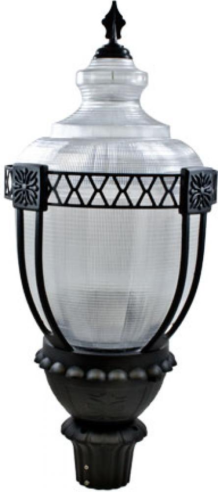 Clear Acorn Post Top Fixture 150 Watt Metal Halide Mogul Base Multi-Tap