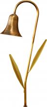 Dabmar LV215L-ABS - SOLID BRASS HORN PATH LIGHT W/LEAVES 20W JC 12V