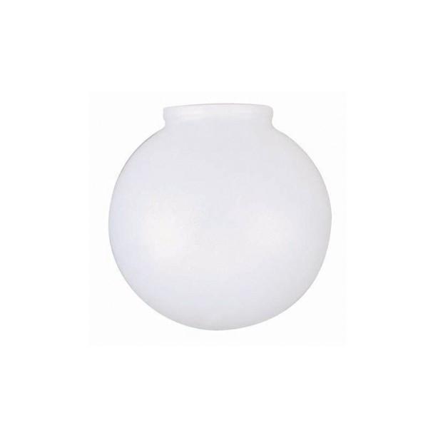 Poly Globe Shade; 12 inch Diameter; 4 inch Lip Fitter