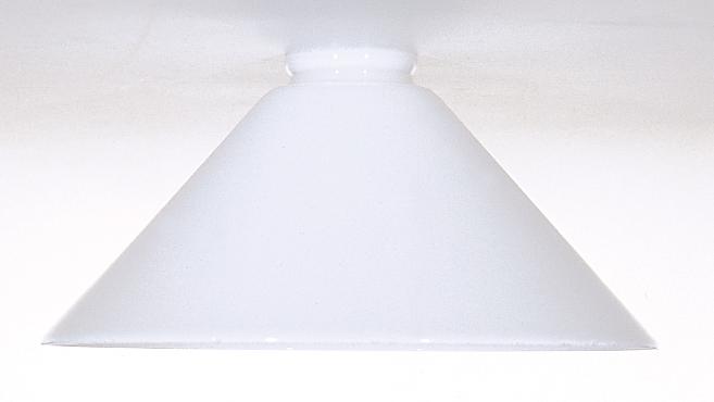 Opal Glass Cased Shade; Diameter 10 inch; Fitter 2-1/4 inch; Height 5 inch; White