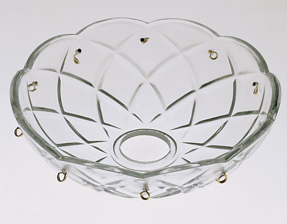 Bobesche; 4 inch Diameter; 1 inch Center Hole; 5 Pins