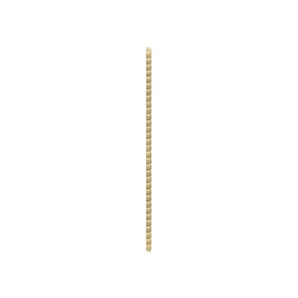 1/8 IP Steel Nipple; Yellow Zinc Plated; 36" Length; 3/8" Wide