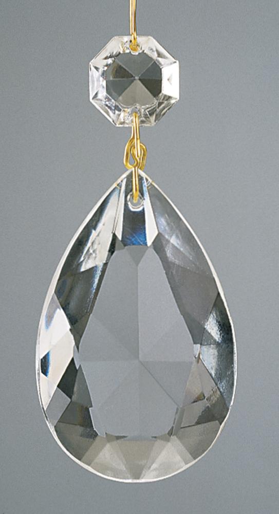 5 Clear Pendalogs; 2"