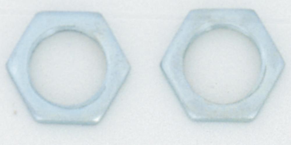 2 Steel Locknuts; 1/4 IPS