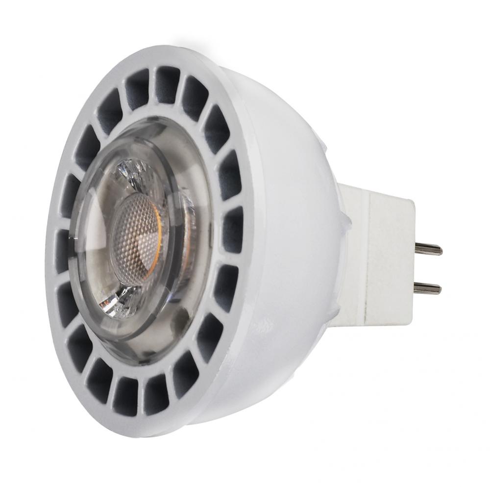 Discontinued - 8 watts; MR16 LED; GU5.3 base; 3500K; 40' beam spread; 12 volts AC/DC; Dimmable