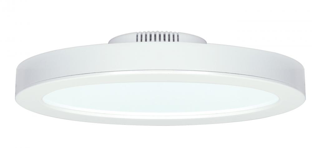 Discontinued - 18.5 watt; 9.5" Flush Mount LED Fixture; 3000K; White finish; 120 volts