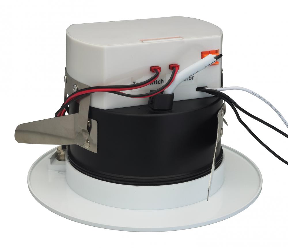 Battery Backup Module For Freedom LED Fixture with Trim; 6" Round; White Finish